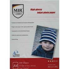 کاغذ عکس گلاسه میر 115 گرمی MIR M115-HG 115gr High Glossy Inkjet Photo Paper