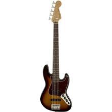 گیتار باس فندر مدل Deluxe Active Jazz Bass V Brown Sunburst