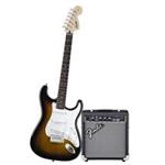 پکیج گیتار الکتریک فندر مدل Squier Affinity Series Stratocaster Brown Sunburst