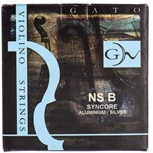 سیم ویولن گتو مدل NSB SynCore Aluminium Silver Gato NSB SynCore Aluminium Silver Violin Strings