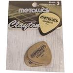 Clayton Brass Metallics Guitar Picks 3 Pack