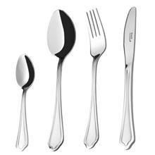 سرویس قاشق و چنگال 4 پارچه ناب استیل مدل Venice مات Nab Steel Venice Matt 4 Pieces Cutlery Set