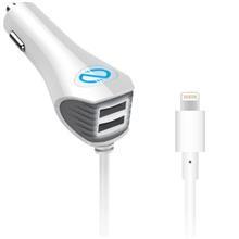 شارژر فندکی نزتک مدل N420 همراه با کابل لایتنینگ Naztech N420 Car Charger With Lightning Cable