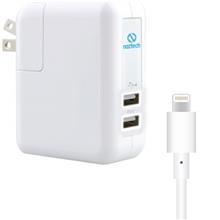 شارژر دیواری نزتک مدل N422 همراه با کابل لایتنینگ Naztech Wall Charger With Lightning Cable 