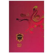 دفتر 100 برگ افرا  طرح 1 جلد شومیز Afra 100 Sheets Type 1 Design Soft Cover Notebook