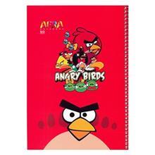 دفتر نقاشی 50 برگ افرا طرح پرندگان خشمگین 2  جلد شومیز Afra 50 Sheets Painting Angry Birds 2 Design Soft Cover Notebook