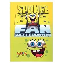 دفتر افرا 50 برگ طرح باب اسفنجی 1 بسته 5 تایی Afra Sponge Bob1 50 Sheets Notebook Pack Of 5