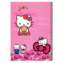 دفتر 80 برگ افرا  طرح Hello Kitty 1 جلد شومیز Afra 80 Sheets Hello Kitty1 Design Soft Cover Notebook