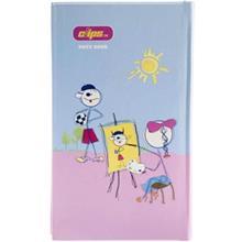 دفتر یادداشت کلیپس طرح دختر نقاش 100 برگ Clips 100 Sheets Girl Painting Design Hard Cover Notebook