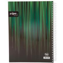 دفتر مشق کلیپس طرح راه راه 120 برگ Clips Stripe Design 120 Sheets Homework Notebook