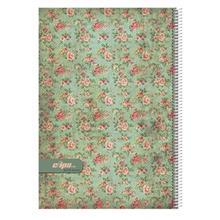 دفتر 80 برگ کلیپس طرح گل 1 جلد شومیز Clips 80 Sheets Flower Design 1 Soft Cover Notebook