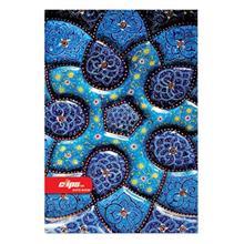 دفتر 80 برگ کلیپس طرح میناکاری جلد شومیز Clips 80 Sheets Enamels Design Soft Cover Notebook