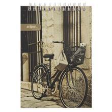 دفترچه یادداشت کلیپس طرح دوچرخه 100 برگ Clips Bicycle Design 100 Sheets Notebook