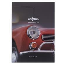 دفتر زبان 80 برگ کلیپس طرح ماشین جلد شومیز Clips 80 Sheets Traditional Car Design Soft Cover English Notebook