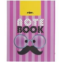 دفتر کلاسوری کلیپس طرح سیبیل 100 برگ Clips Mustache Design 100 Sheets Ring Binder Notebook