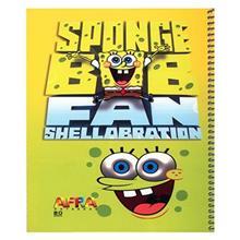 دفتر سیمی افرا 50 برگ طرح باب اسفنجی 1 بسته 5 تایی Afra Sponge Bob1 50 Sheets Coiled Notebook Pack Of 5