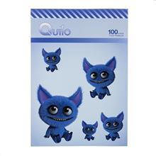 دفتر مشق کوییلو طرح هیولای آبی بانمک 100 برگ Quilo Cute Blue Monster Homework Notebook 100 Sheets