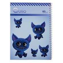 دفتر مشق کوییلو طرح هیولای آبی بانمک 60 برگ Quilo Cute Blue Monster 60 Sheets Homework Notebook