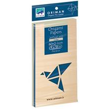 بسته کاغذ اوریگامی اوریمان مدل آبی تیره ساده Origami Oriman Plain Dark Blue Origami Paper