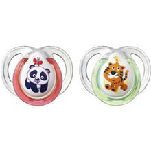 پستانک ارتودنسی تامی تیپی مدل TT43335764 طرح دار بسته 2 عددی Tommee Tippee TT43335764 Orthodontic Pack of 2 Pacifier