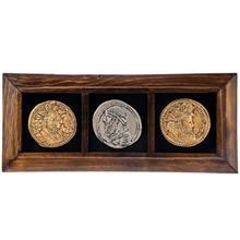تابلو گالری آسوریک طرح سه سکه Asoureek Gallery Three Coins Design Picture