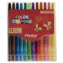 مداد شمعی 12 رنگ پنتر مدل Color Panter Color 12 Color Crayon