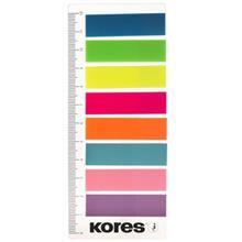 کاغذ یادداشت چسب دار کورس مدل Film Index Strips on Ruler - بسته 200 عددی Kores Film Index Strips on Ruler Sticky Notes - Pack of 200