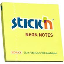 کاغذ یادداشت چسب دار هوپکس مدل مربعی Neon Hopax Neon Square Sticky Notes