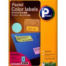 کاغذ یادداشت چسب دار پرینتک کد A0010 Printec A0010 Pastel Color Labels