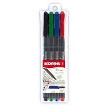 روان نویس 4 رنگ کورس مدل k liner Kores K liner 4 Color Rollerball Pen