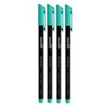 Owner Black Body 0.4 Cyan Rollerball Pen - Pack of 4