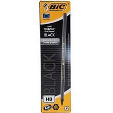 مداد مشکی بیک اولوشن -بسته 12 عددی Bic Evolution Black Pencil- Pack Of 12