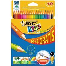 مداد رنگی 18 رنگ بیک مدل اکو لوشنز اوولوشن Bic Ecolutions Evolution 18 Colored Pencil