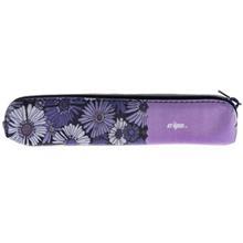 جامدادی کلیپس طرح گل های بنفش Clips Purple Flowers Design Pencil Case