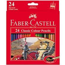 مداد رنگی 24 رنگ فابر کاستل مدل Classic Faber-Castell Classic 24 Color Pencil