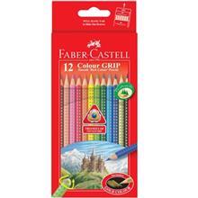 مداد رنگی 12 رنگ فابر کاستل مدل Colour Grip Faber-Castell Colour Grip 12 Color Pencil