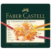 مداد رنگی 24 فابر کاستل مدل Polychromos Faber Castell Color Pencil 