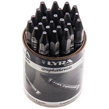 مداد گرافیت لیرا مدل شش‌ضلعی - بسته 24 عددی