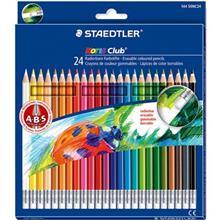 مداد رنگی 24 رنگ استدلر مدل Noris Club Erasable Staedtler Noris Club Erasable 24 Color Pencil
