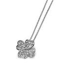 گردنبند کریستال الیور وبر مدل شبدر خوش شانس چهارپر Pendant Lucky rhod. crystal