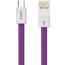 کابل تخت تبدیل USB به microUSB پایزن مدل MU01-800F به طول 0.8 متر Pisen MU01-800F Flat USB To microUSB Cable 0.8m