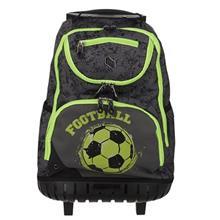 کوله پشتی پالس مدل Wheels Green Football Pulse Backpack 