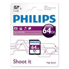 کارت حافظه فیلیپس SD Card 64GB FM64SD55B Philips 