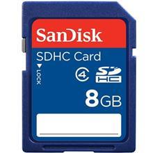 کارت حافظه SDHC سن دیسک کلاس 4 ظرفیت 8 گیگابایت SanDisk Class 4 SDHC - 8GB