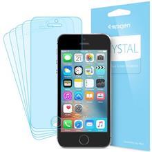 محافظ صفحه نمایش اسپیگن مدل Crystal مناسب برای گوشی موبایل آیفون SE بسته 5 تایی Spigen Crystal Screen Protector For Apple iPhone SE Pack Of 5