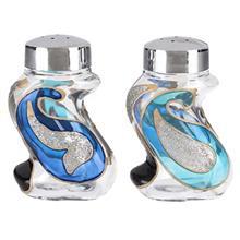 نمکدان گالری انار مدل بته جقه‌ آبی Anar Blue Paisley Salt Shaker