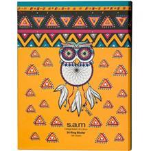 دفتر کلاسوری سم طرح جغد کابوس گیر Sam Dream Catcher Owl Design Ring Binder Notebook