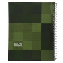 دفتر مشق سم طرح کلاژ سبز Sam Green Collage Design Homework Notebook