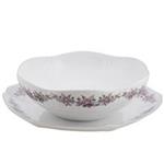 Zarin Iran Porcelain Inds Sunflower Bowl and Tray High Grade