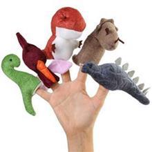 عروسک انگشتی شادی رویان مدل دایناسور بسته 5 عددی Shadi Rouyan Dinosaur Finger Puppets Pack Of 5